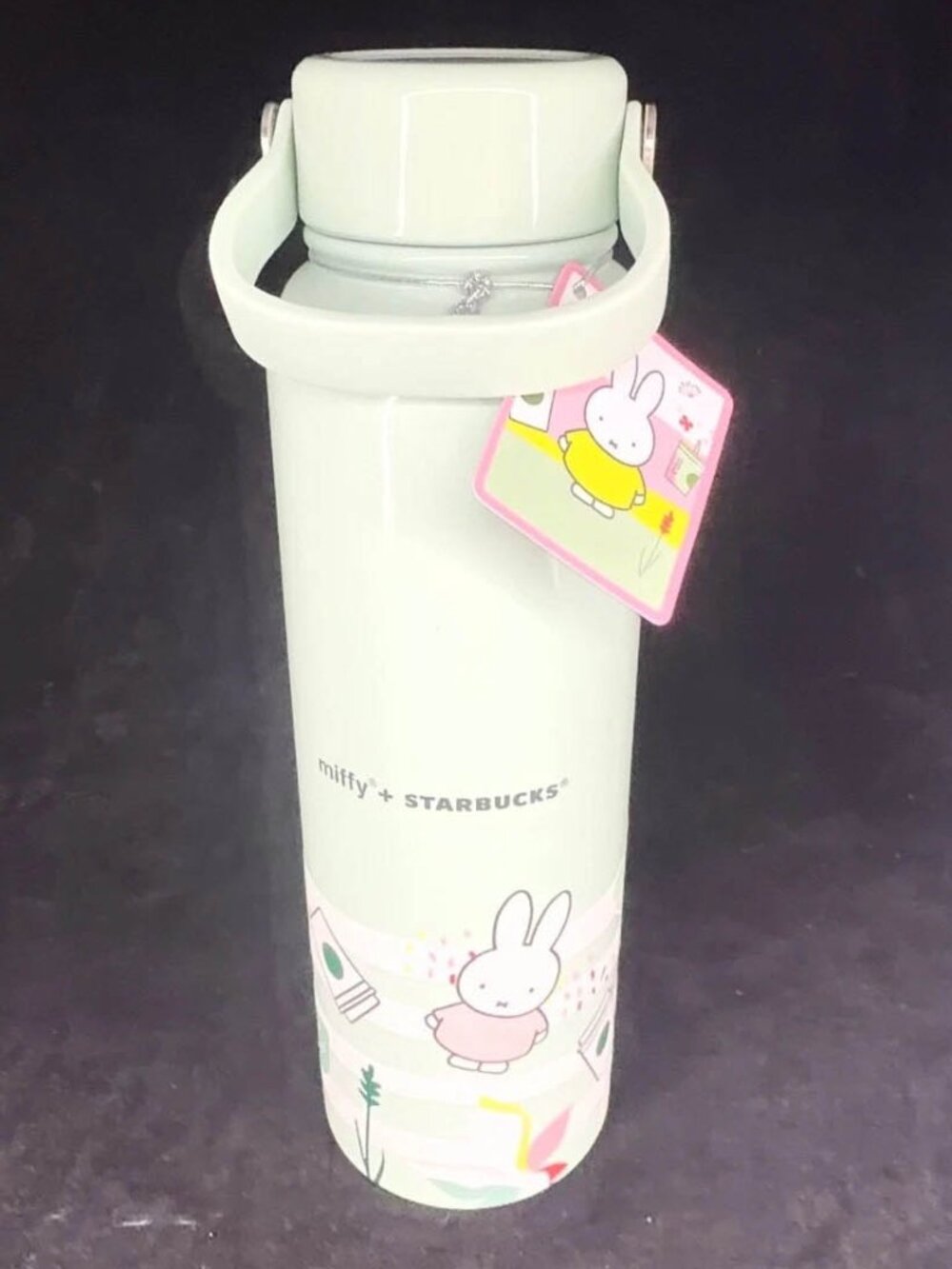 Miffy x Starbucks Water Bottle Limited Edition 27 oz with handle for traveling